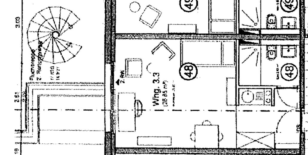 Grundriss. Wohnung 48