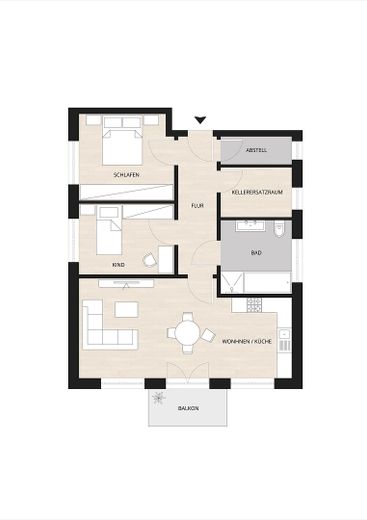 Neuwertige 3 - Zimmer - Balkonwohnung mit erstklassiger Ausstattung in Top - Lage von Meiendorf – Grundriss