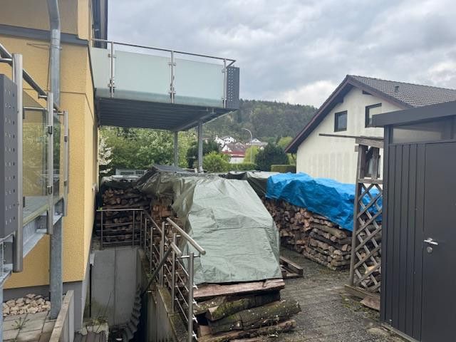 Balkon und Platz