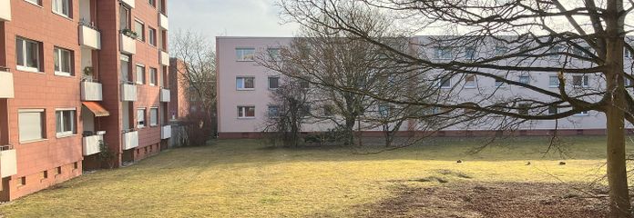 3 Zimmer Erdgeschosswohnung in der Weststadt  Braunschweig – Blick vom Balkon