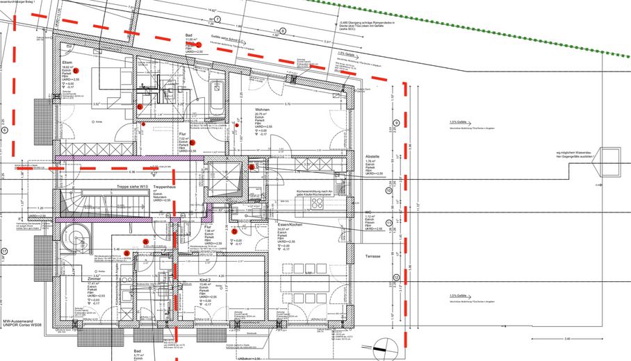 4-Zi.-Wohnung mit Terrasse und Garten in Kliniknähe – Grundriss