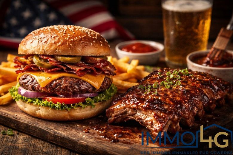 Vollausgestatteter Imbiss auch ideal für Lieferdienste oder Dark Kitchen – Saftig burger und zarte ribs