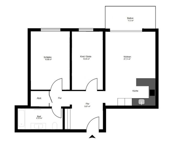 Moderne 3-Zimmer ETW, Erstbezug nach Sanierung, inkl. TG-Stellplatz, ohne Courtage – Foto 14