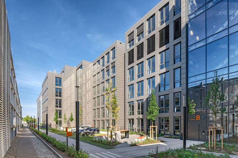 ATIK: Moderne, lichtdurchflutete Büroflächen im THE HUB Walldorf – Außenansicht