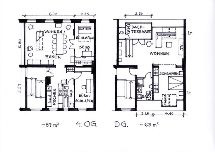 PROVISIONSFREI: Dachgeschoss-Maisonette im Bergmannkiez – Grundrisse