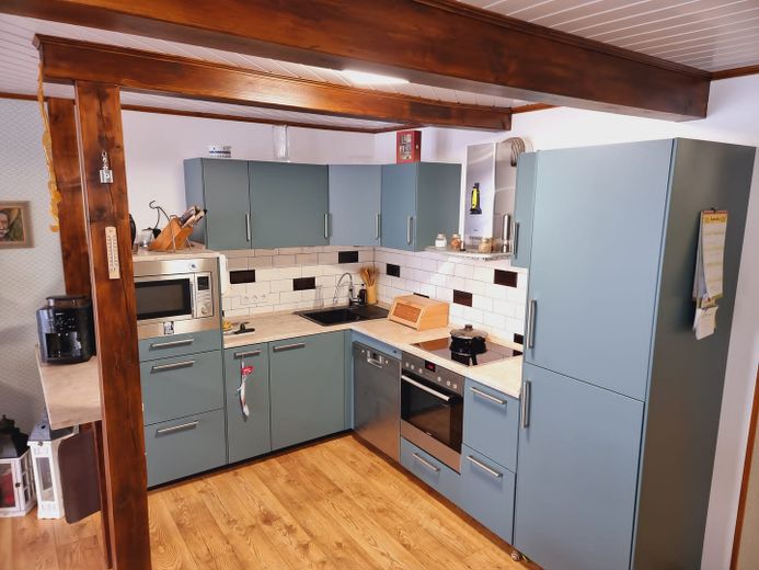 Stadthaus mit drei Ferienwohnung oder Monteuswohnung – Whg. 1 - Bereich Küche