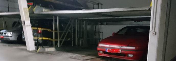 Stellplatz in Doppelparkeranlage zu vermieten – Bild Doppelparkeranlage