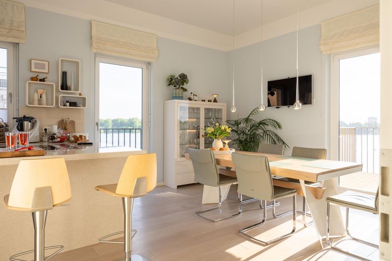 ¡Ubicación, ubicación, ubicación! ¡Apartamento en la Speicherstadt junto al agua! – Küche