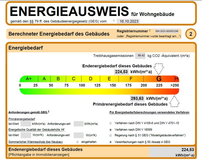 Energiebedarfsausweis