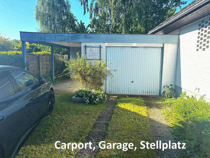Architektenhaus in ruhigem Wohnviertel für Familie mit HomeOffice – Carport, Garage, Stellplatz 