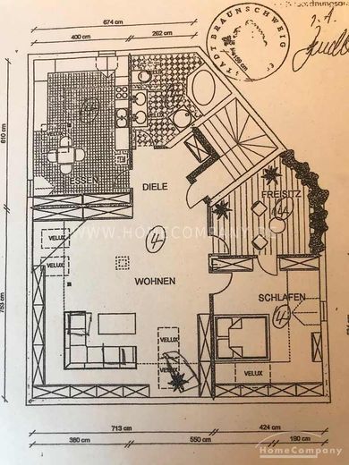 Sehr schöne 2 Zi.-Wohnung im 4. OG mit Dachterrasse. In der Nähe der TU BS. – b176336ffb1c3d053fa9918fac607d87bdb82250.jpg