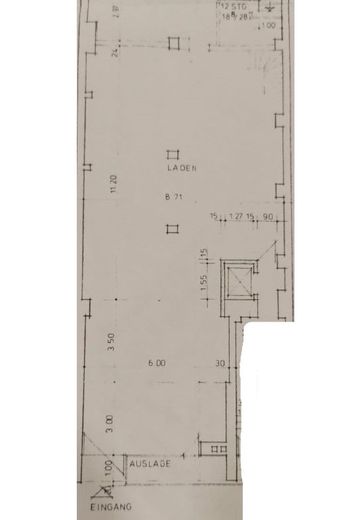 Superficie commerciale versatile in posizione centrale in città, vicino a Bahnhofstraße – Grundriss Gewerbe