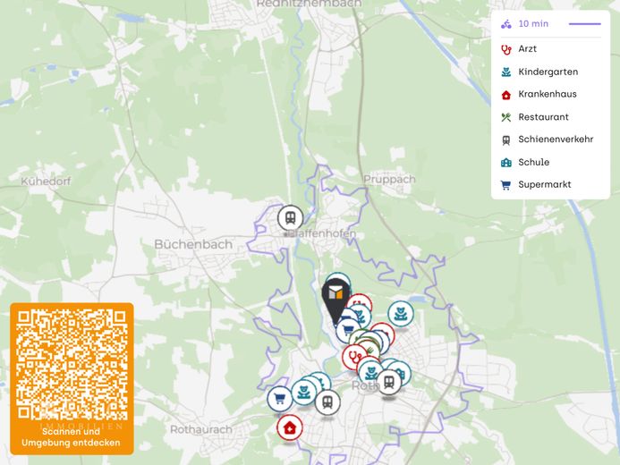 "Individuell fertigstellen &amp; profitieren - helle Wohnung mit Balkon und Tiefgaragenstellplatz" – Lagekarte