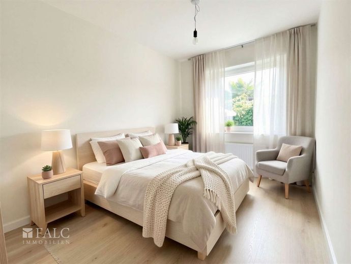 Attraktive Kapitalanlage: Gepflegte 2-Zimmer-Erdgeschosswohnung mit Garage in Essen-Altenessen – Schlafzimmer