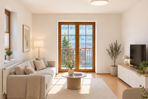 Bright 2.5-room apartment with balcony - In the heart of Cossebaude