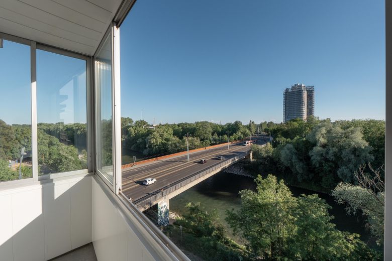 Balkon mit Lechblick