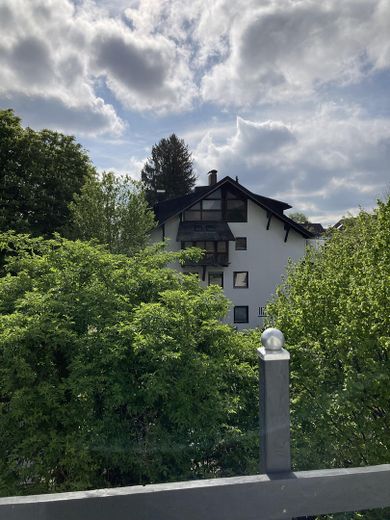 Gemütliche möblierte Wohnung mit Blick ins Grüne – Balkon Ausblick mitte