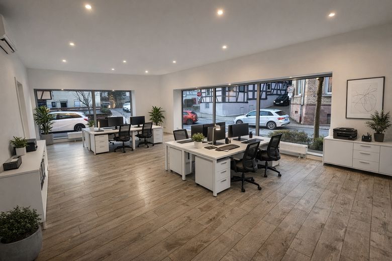 Großraumbüro (Bsp.-Einrichtung