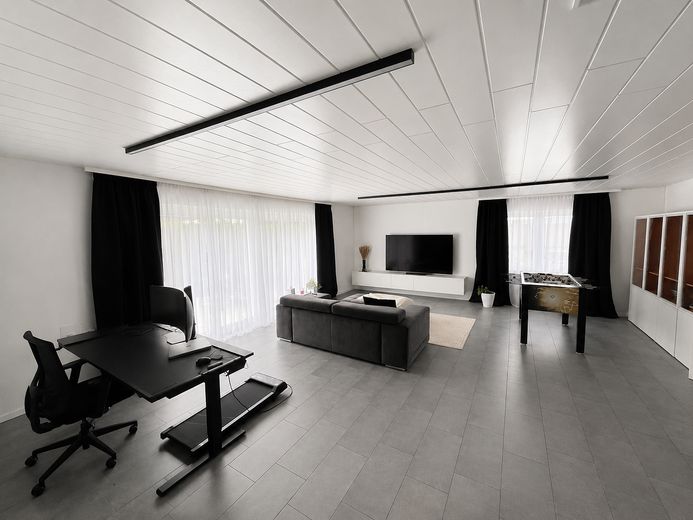 Wohnung wie Doppelhaushälfte – Wohnzimmer