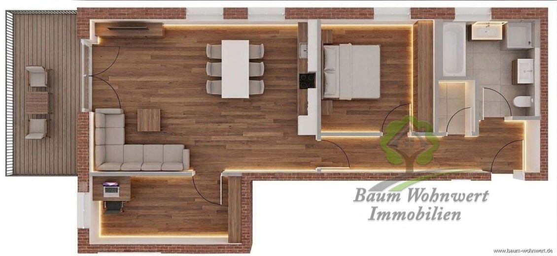 Provisions- &amp; Barrierefrei: Großzügige 3-Zimmer-Wohnung mit KfW-Förderung nahe Schwäbisch Gmünd – WHG7