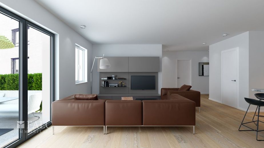 Steuervorteil trifft Komfort: Erdgeschosswohnung mit 5 % AfA sichern! – Wohnzimmer