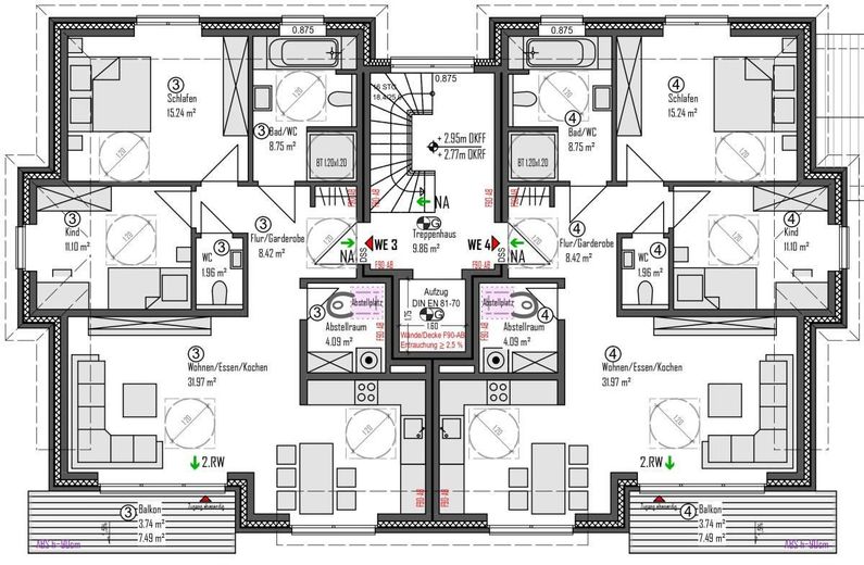 Barrierefreier Neubau von 6 Wohnungen mit Fahrstuhl. Provisionsfrei. – Foto 5