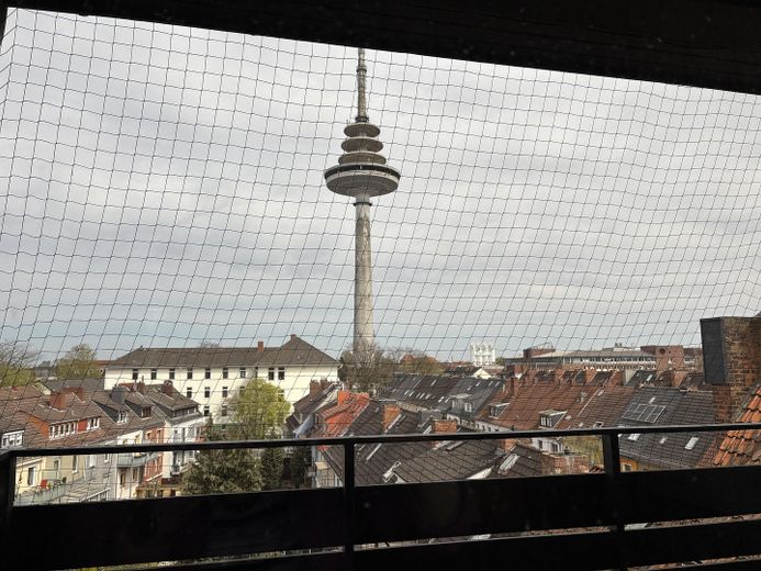 Wohnung über 2 Etagen in Bremen Walle/Utbremen ca. 160 qm – Blick aus großem Zimmer 4. OG