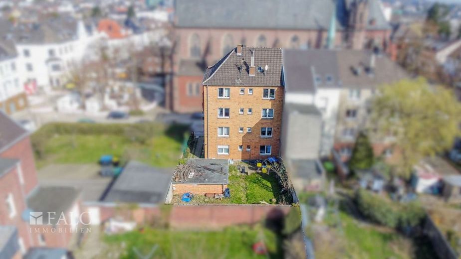Zwischen Bahnhof und Eschweiler - Ihre Kapitalanlage in der Innenstadt! – Drohnenfoto hinten