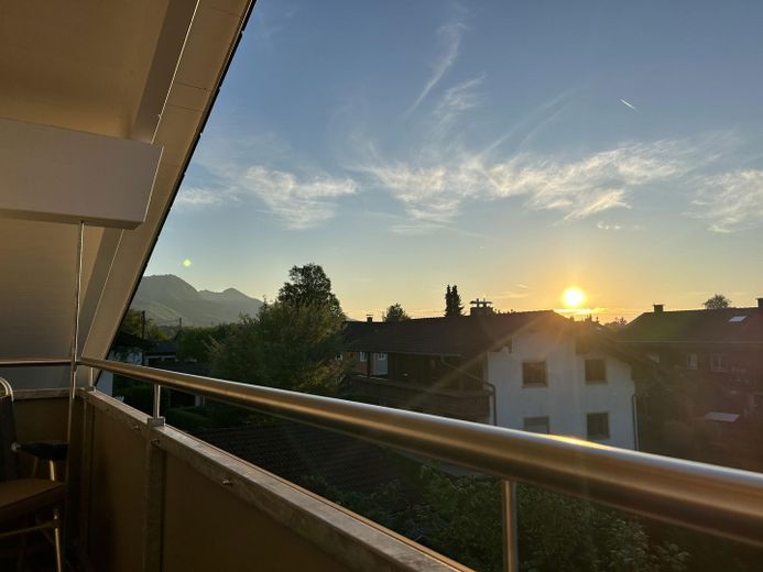 Blick vom Balkon