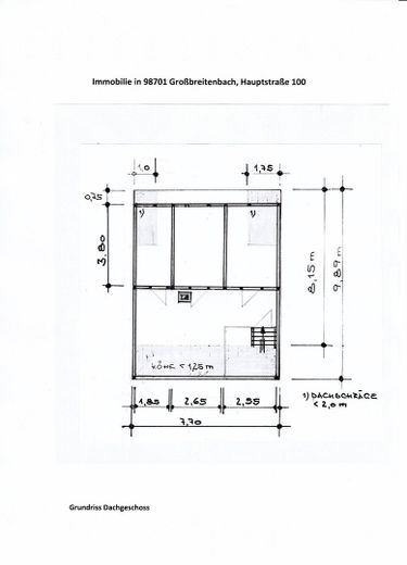 Grundriss Dachgeschoss