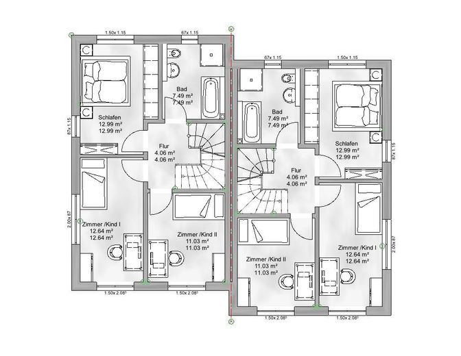 Doppelhaushälfte Nr. 8(links)