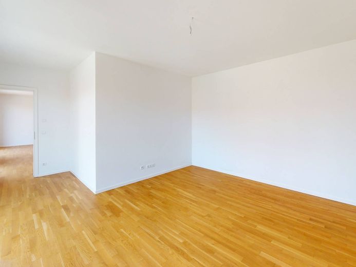 Geräumige 2-Zimmer-Wohnung mit EBK und 2 BALKONEN im Neubauquartier 'Ferdinand's Garden' – Ansicht I: Schlafzimmer