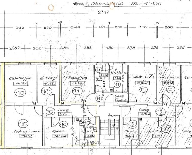 Abitare con stile nel cuore di Erlangen – affascinante appartamento d’epoca di 3 locali in una posizione privilegiata nel centro città – Grundriss