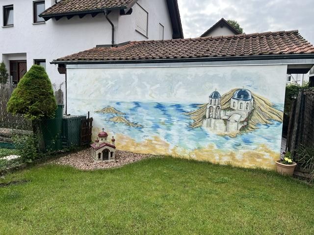 Charmantes Reihenendhaus in Kirchheim am Neckar – Garten