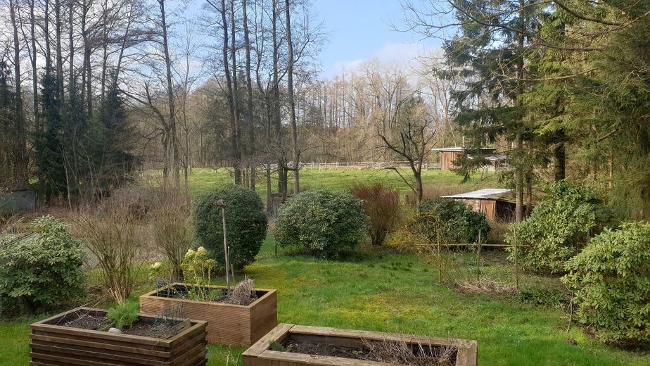 Blick auf Grundstück