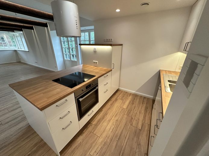 hochwertiger Erstbezug im kernsanierten Bauernhaus - Maisonette unter Reet am Elbdeich – offene Küche