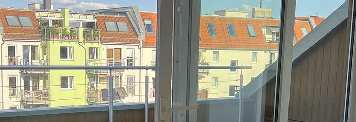 Blick auf die Dachterrasse