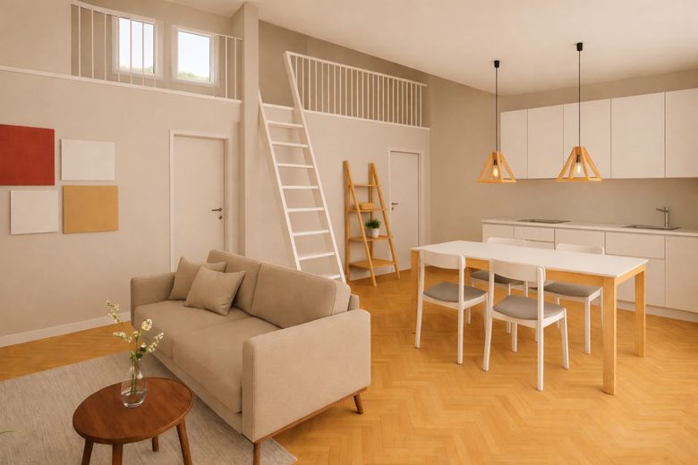 Küche/ Essen/ Wohnen