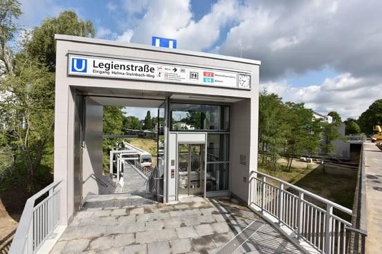 12 Minuten Fußweg zur U-Bahn