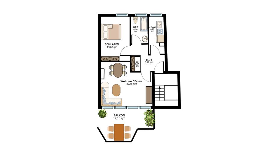 Vermietete 2-Zi-Wohnung zentral gelegen in Bargteheide – Foto 6