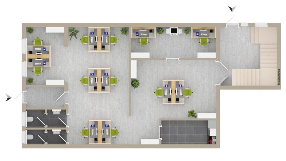 Grundriss/Einrichtungsbeispiel