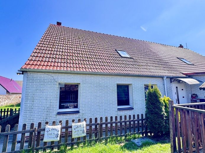HORN IMMOBILIEN++ kleines gemütliches Zuhause bei Gartz an der Oder – Hausansicht