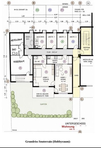 2 appartamenti di proprietà con caratteristiche di casa, giardino, doppio garage e circa 168 m² di superficie utile – Foto 12