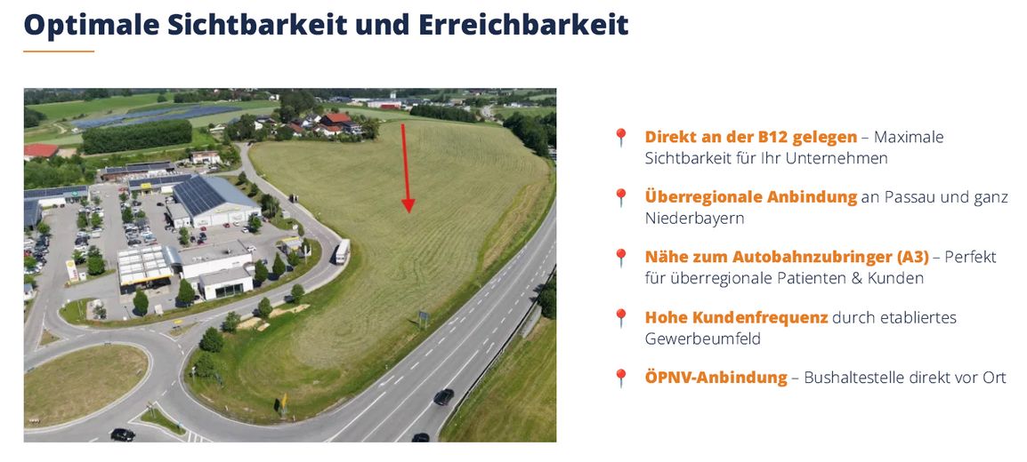 Ihr neuer Erfolgsstandort in Bestlage - individuelle Gewerbefläche im Gesundheitscampus Salzweg – Standort