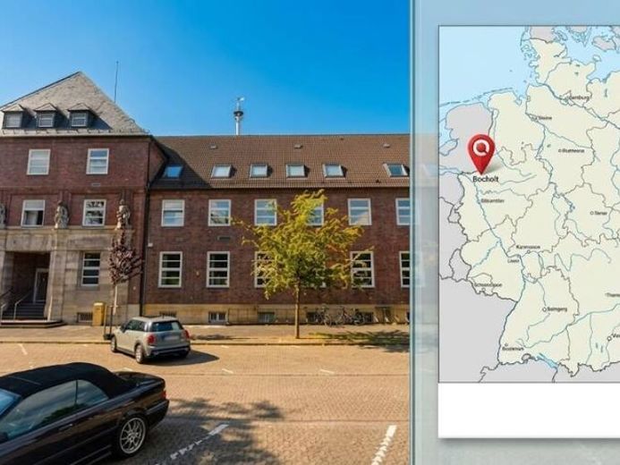 Revitalisierungspotenzial am Bahnhof im Münsterland: leerstehendes Verwaltungsgebäude mit Erweiterungspotenzial (ca. 12.200 m² BGF) inkl. 61 Wohneinheiten – Foto 1
