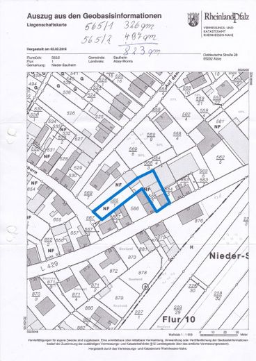 Lageplan in Saulheim