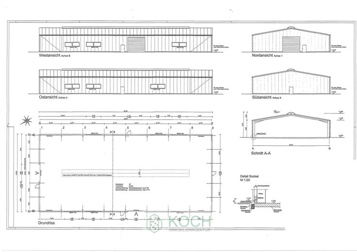 Moderne, beheizbare Halle für Produktion/Lage im Gewerbegebiet Loxstedt – Grundriss