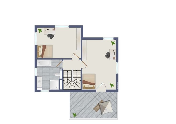 Grundstück mit Baugenehmigung für ein modernes Einfamilienhaus mit viel Wohnkomfort in Gevelsberg – Beispiel OG