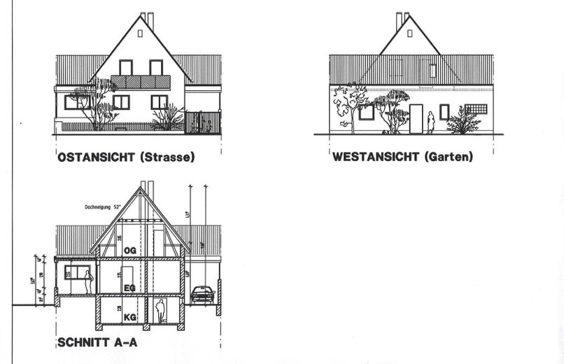 Ansichten - Schnitt A-A