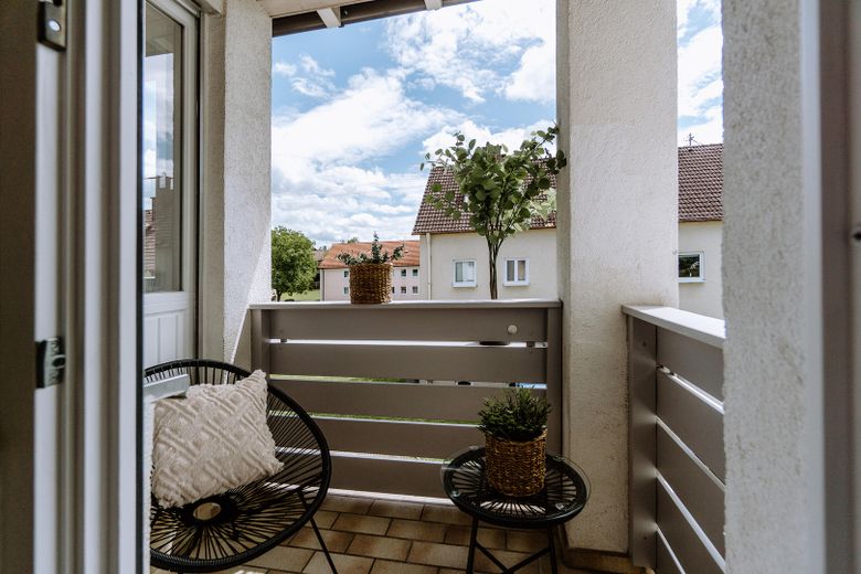 Balkon mit Süd-Westausrichtung